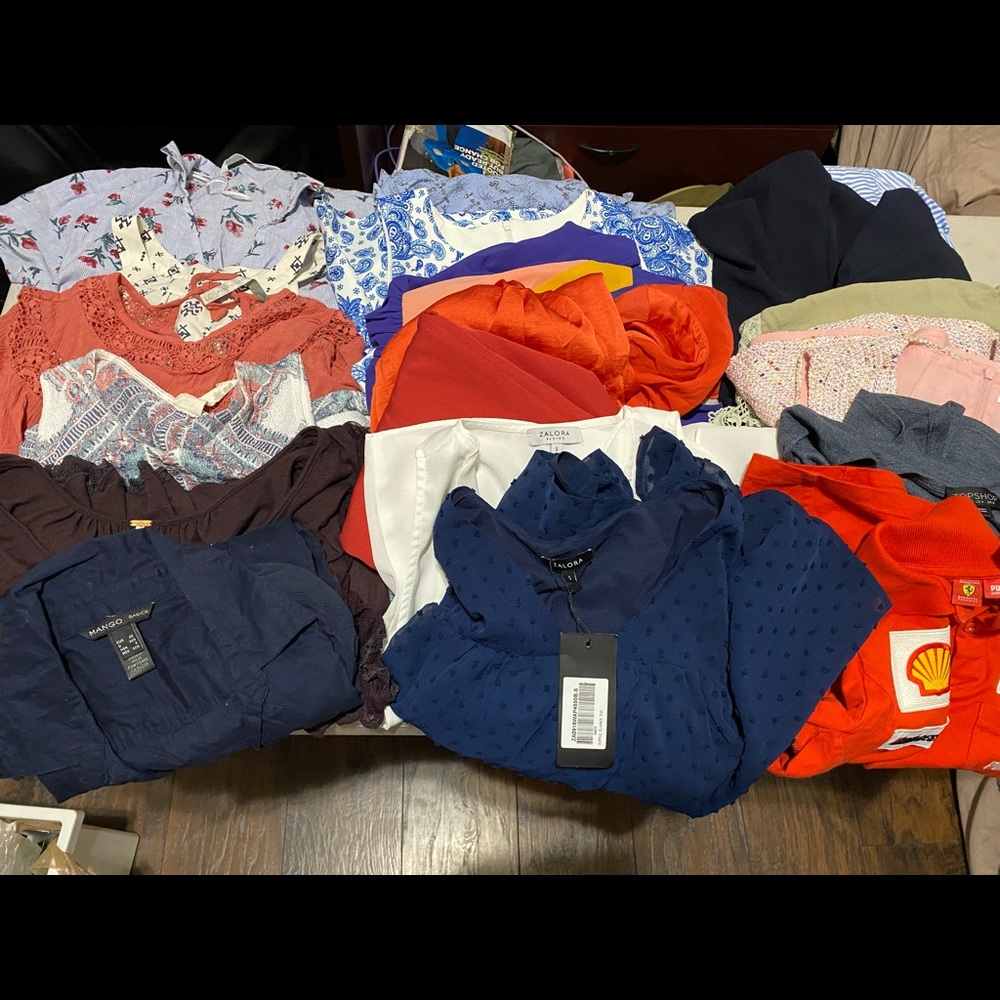 19pc Bundle Dress, Tops, Rompers XS/S Zara Free People Mango Mix Lot